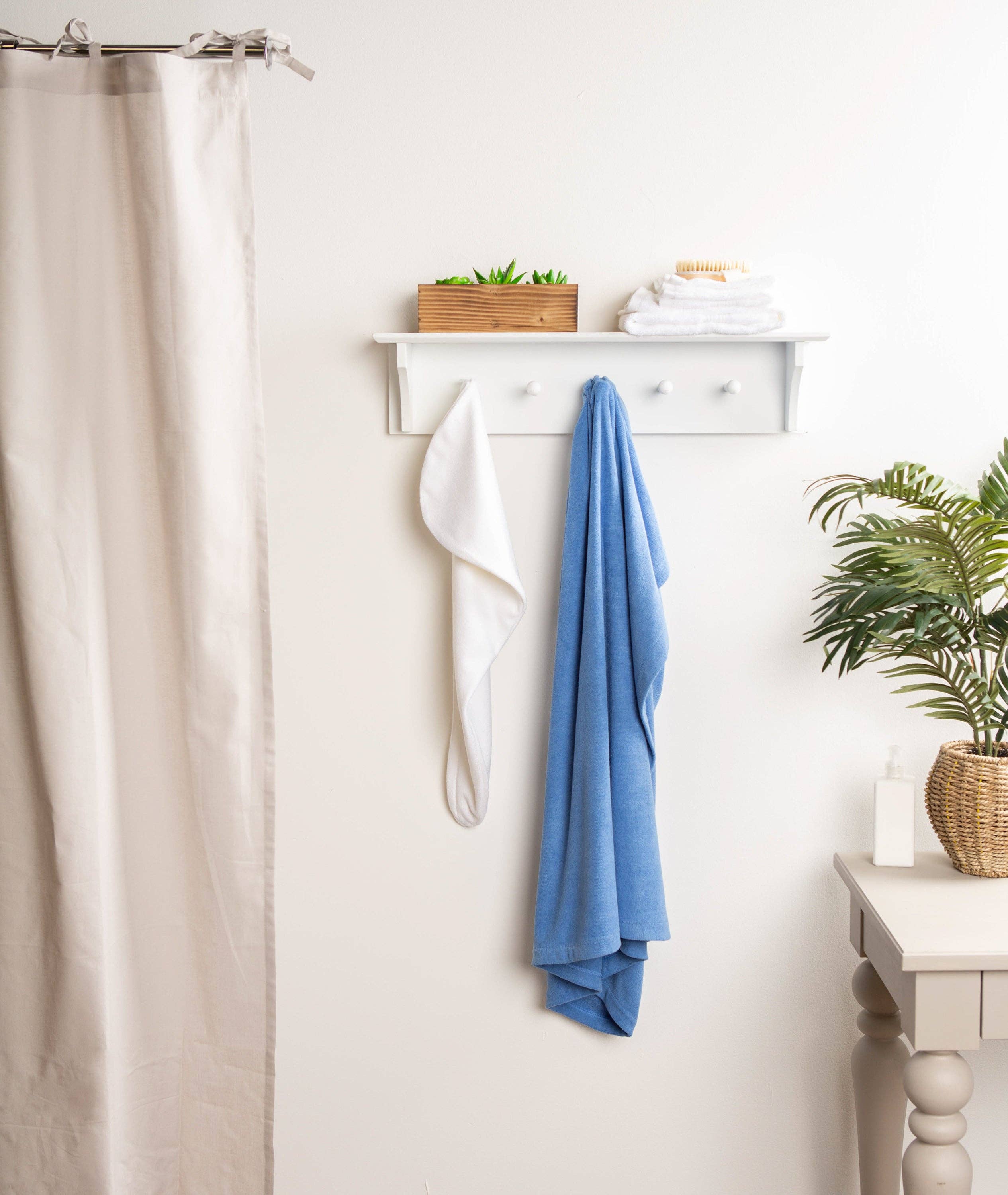 Welcome Home Unbeatable Deals - Wholesale Bath Towel - Women's Sapphire Shower Wrap4