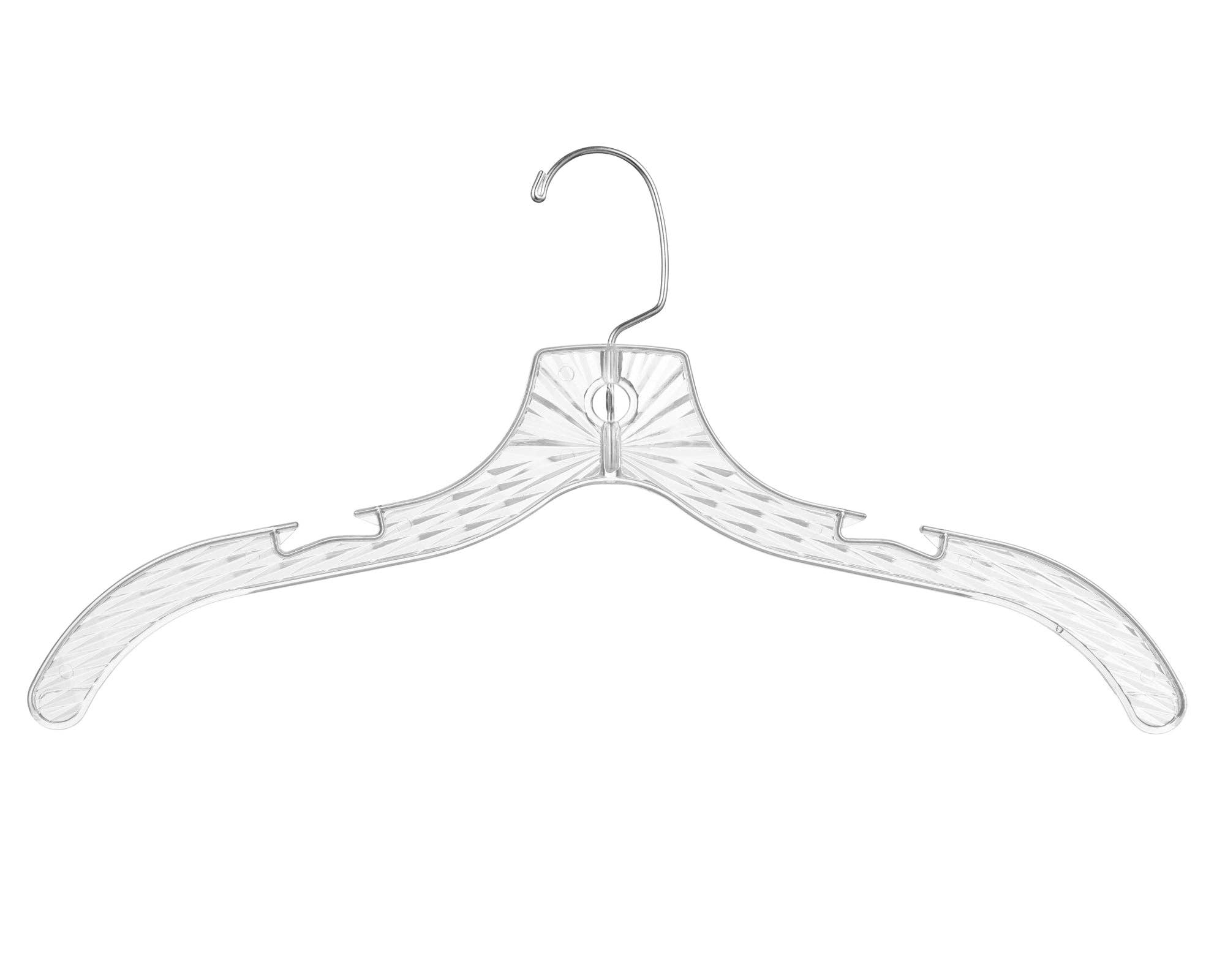DEILSY - Wholesale Clothes Hangers - Crystal Clear Plastic Hangers (4 Pcs Per Paper Sleeve)3