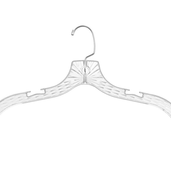 DEILSY - Wholesale Clothes Hangers - Crystal Clear Plastic Hangers (4 Pcs Per Paper Sleeve)3