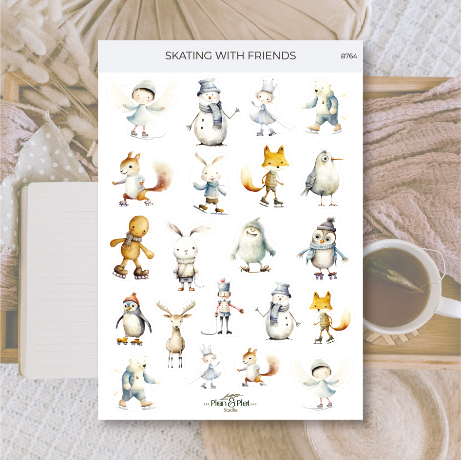 Plan & Plot Studio - Wholesale Sticker - Skating with friends | Stickers0