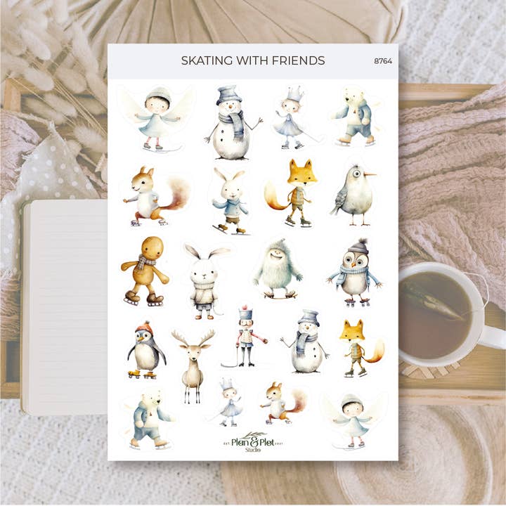 Plan & Plot Studio - Wholesale Sticker - Skating with friends | Stickers