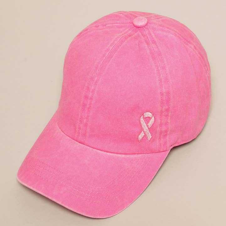 Fashion City - Wholesale Baseball Cap - Women's - Breast Cancer Awareness Ribbon Baseball Cap7