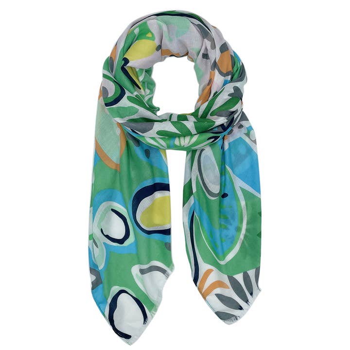 Fashion City – wholesale Halsduk - Dam – Tropisk blommig print halsduk6