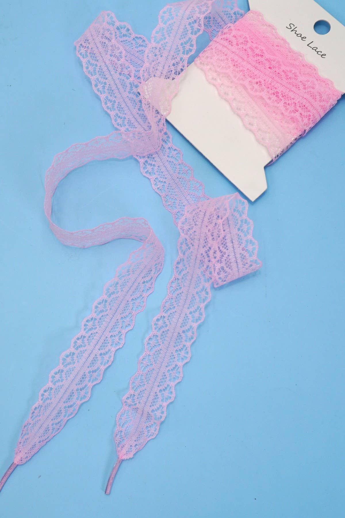 JOSSLYN by wall to wall – wholesale Skosnören - Dam – Snörpar med rosett i Chantilly-spets för skor | 40SD1115