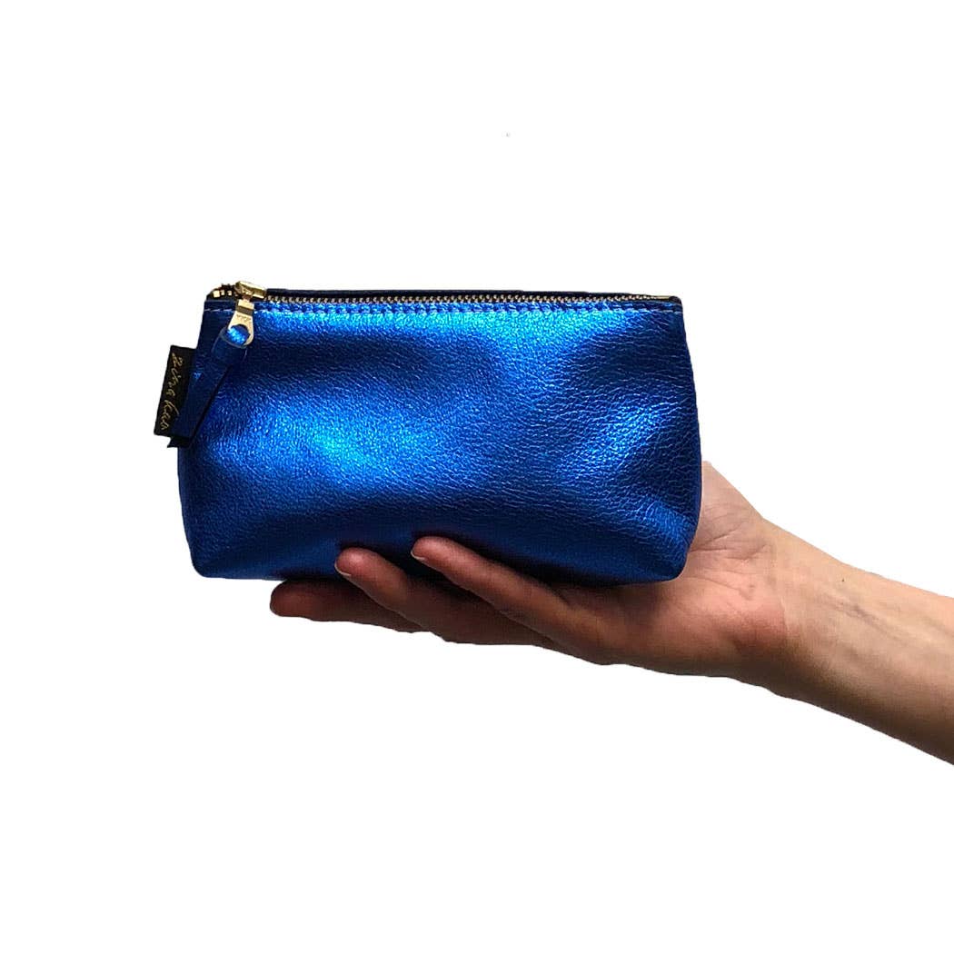 Zina Kao Exclusives – wholesale Make-up/cosmetic bag – The Smaller Metallic Makeup Clutch: 2 sizes! Bardot & Turner3