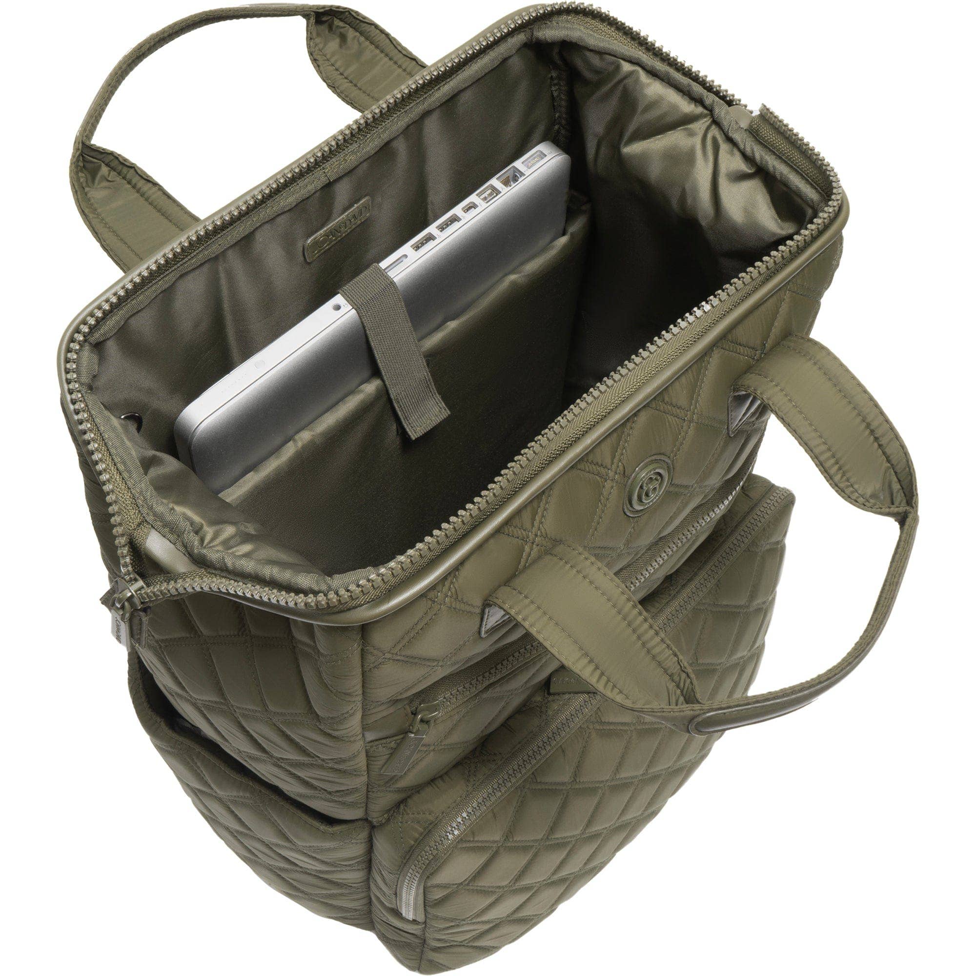 Magid - Wholesale Backpack - Women's - Joan & David Diamond Quilted Puffer Nylon Square Laptop Backpack10