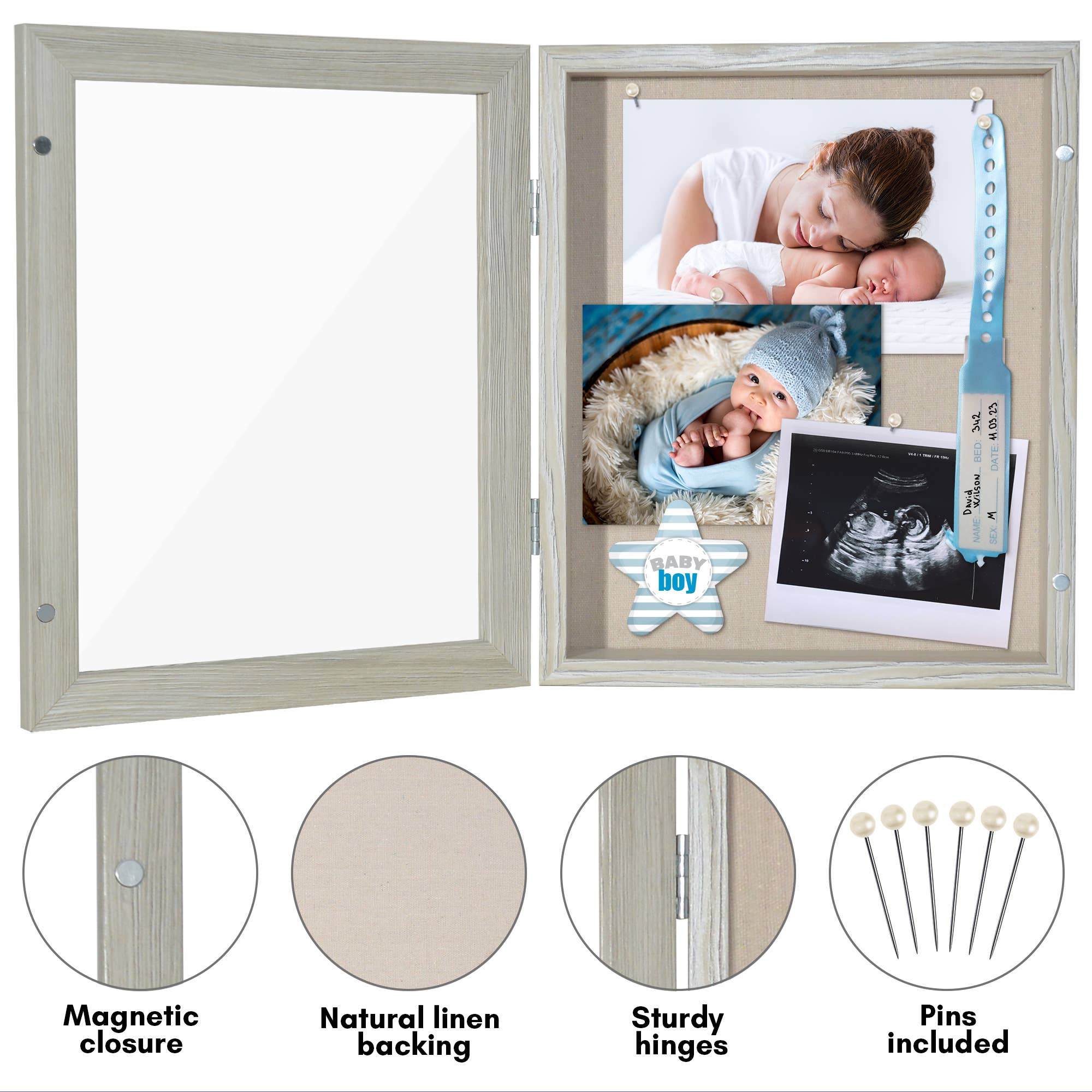 Americanflat - Wholesale Picture Frame - Americanflat Front Loading Shadow Box Frame for Keepsakes7