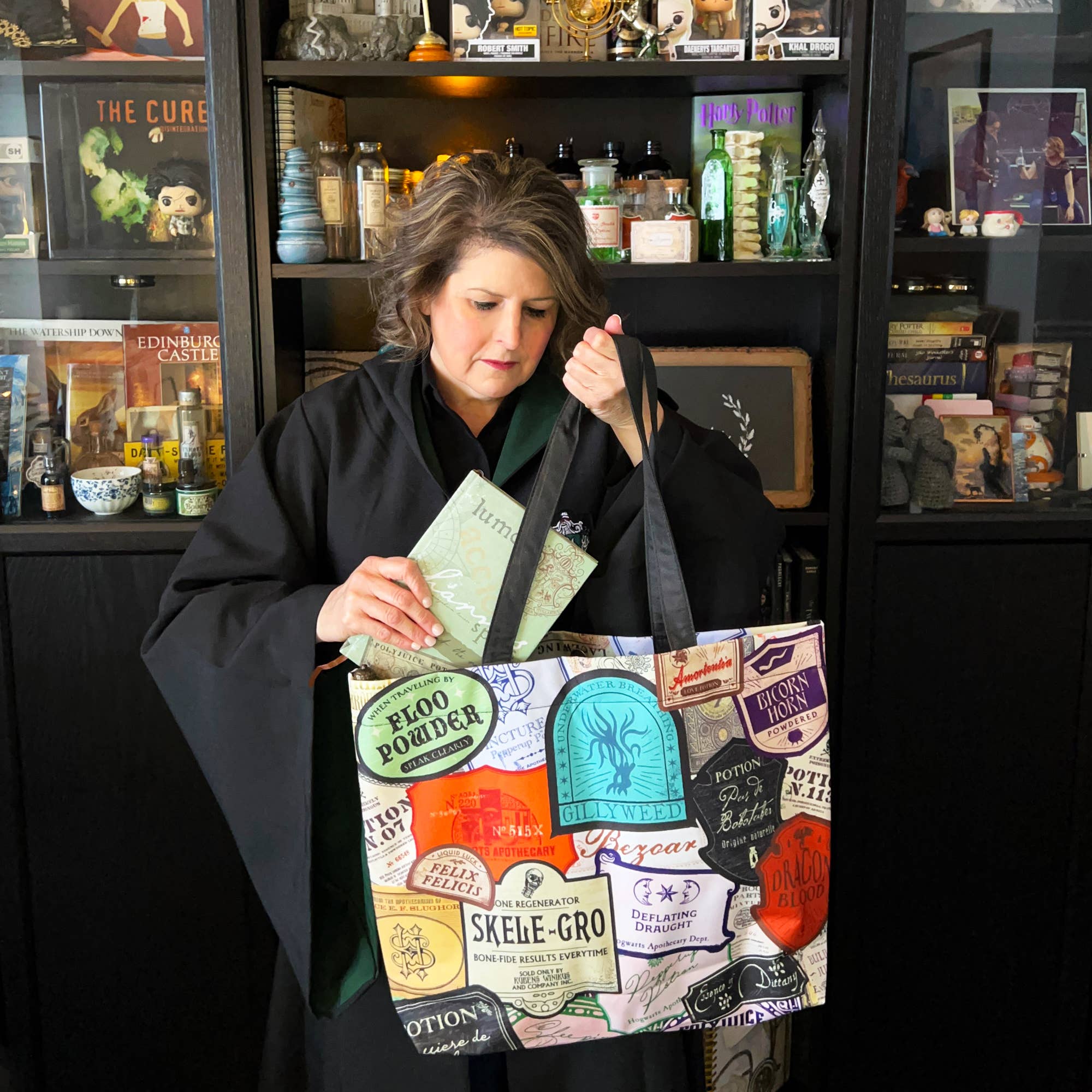 Conquest Journals - Vente Tote bag – femme - Sac fourre-tout étiquettes de potions Harry Potter3