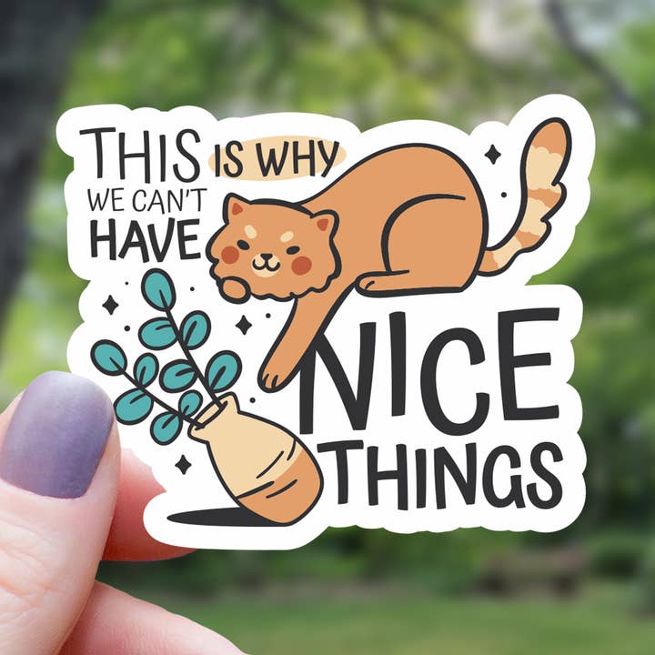 Dette er grunden til, at vi ikke kan have pæne ting klistermærke - 3“ for engroshandel hos Mimic Gaming Co