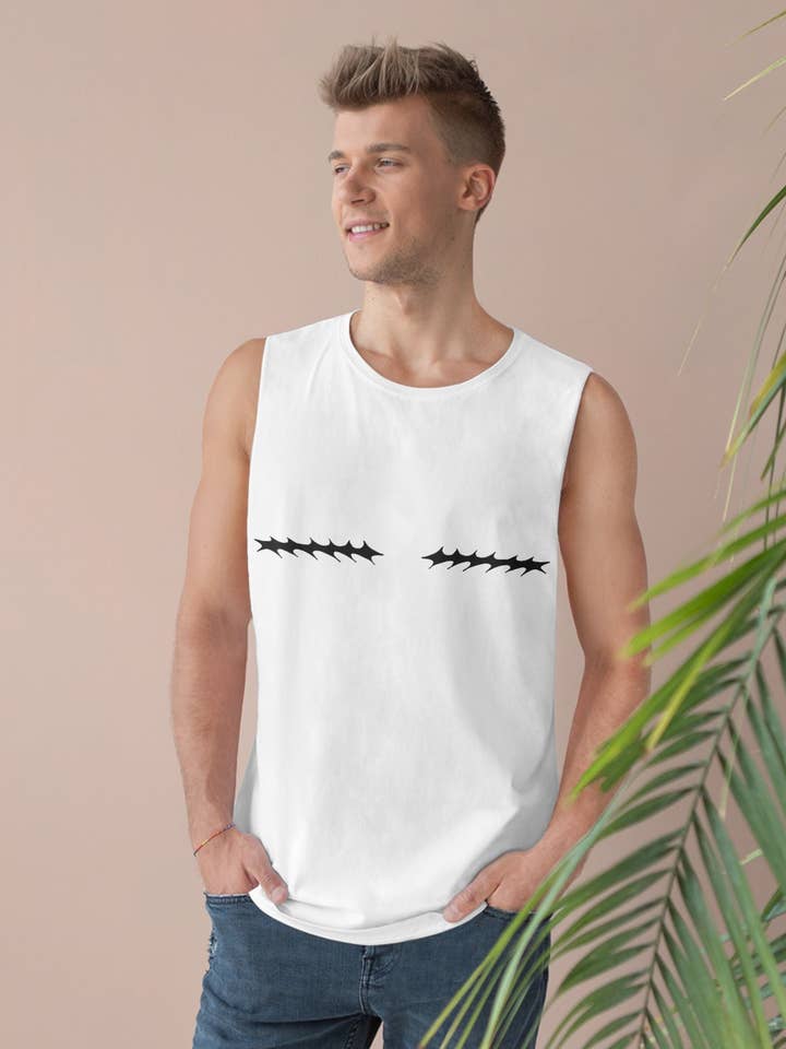 No Nipple Top Surgery Scars Tank Top for wholesale by SoftBoysClub