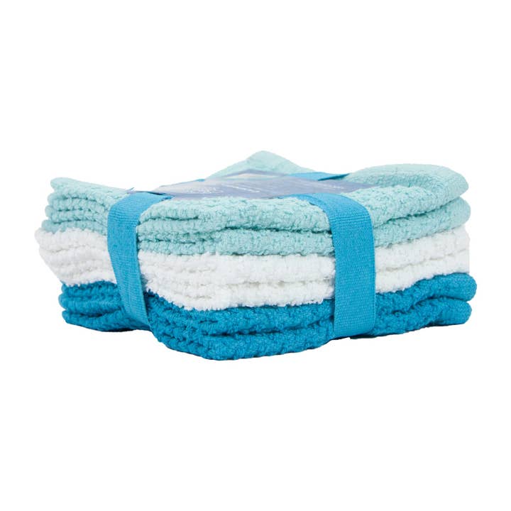 Arkwright Home - Wholesale Wash Cloth - Pack of 6 Campbell Ramsey Washcloths 12x12 - Assorted Colors9