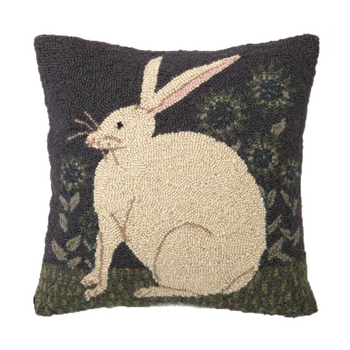 Hare with Sunflowers Hook Pillow - Warren Kimble for wholesale by Peking Handicraft