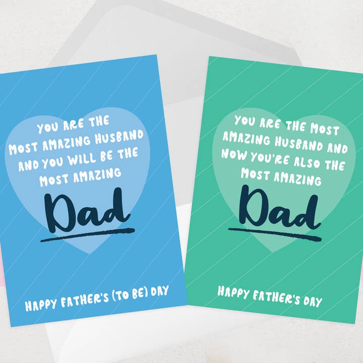 Dad to Be Fathers Day Cards, New Dad First Father's Day Card for wholesale by OCD Greeting Cards