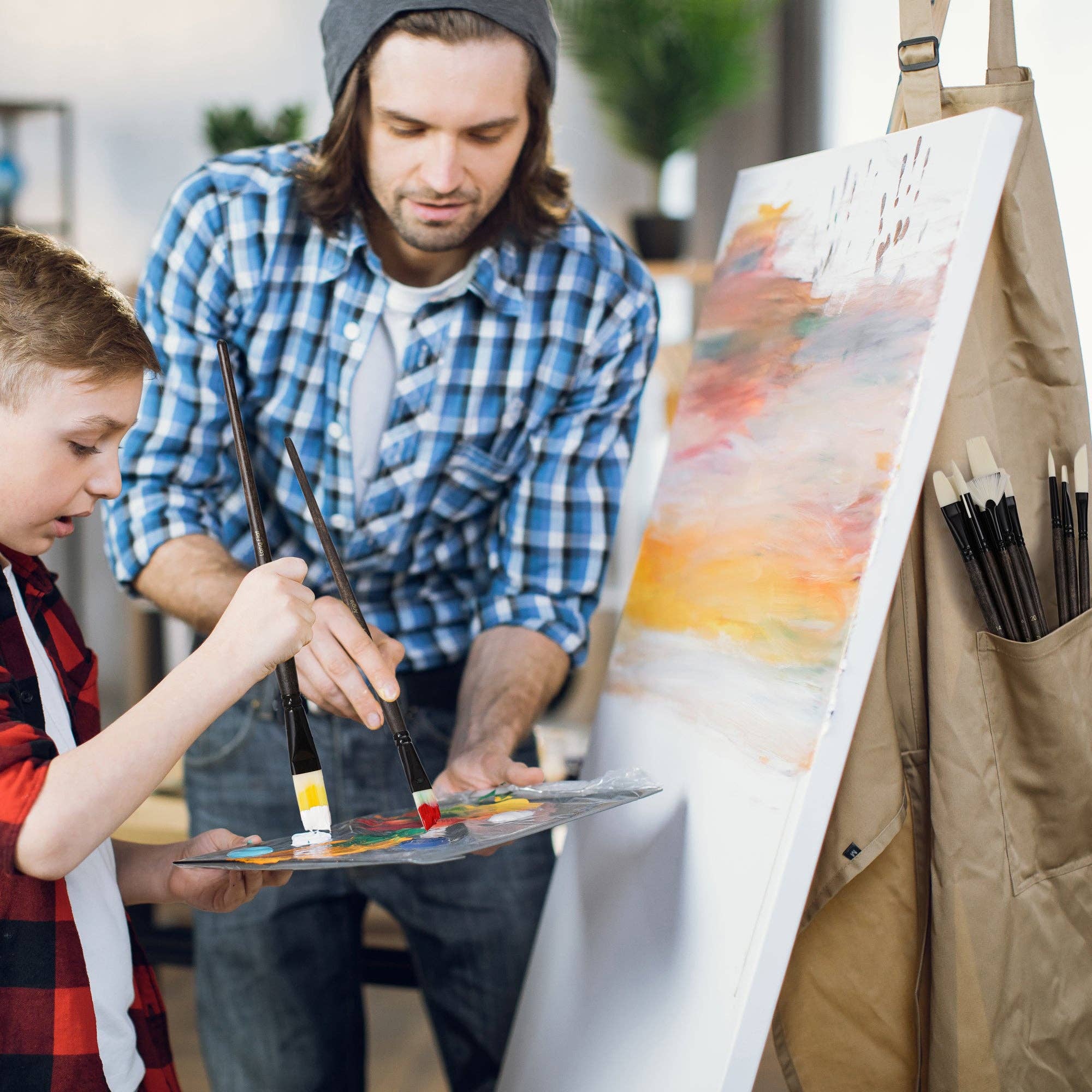 Artify - Wholesale Paint/Wax Brush - ARTIFY Paint Brush Set, 24 Piece Long Handle Oil Paint Brushes5