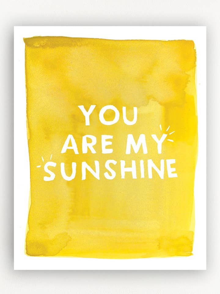 You are my Sunshine Art Print for wholesale by Clementine Kids