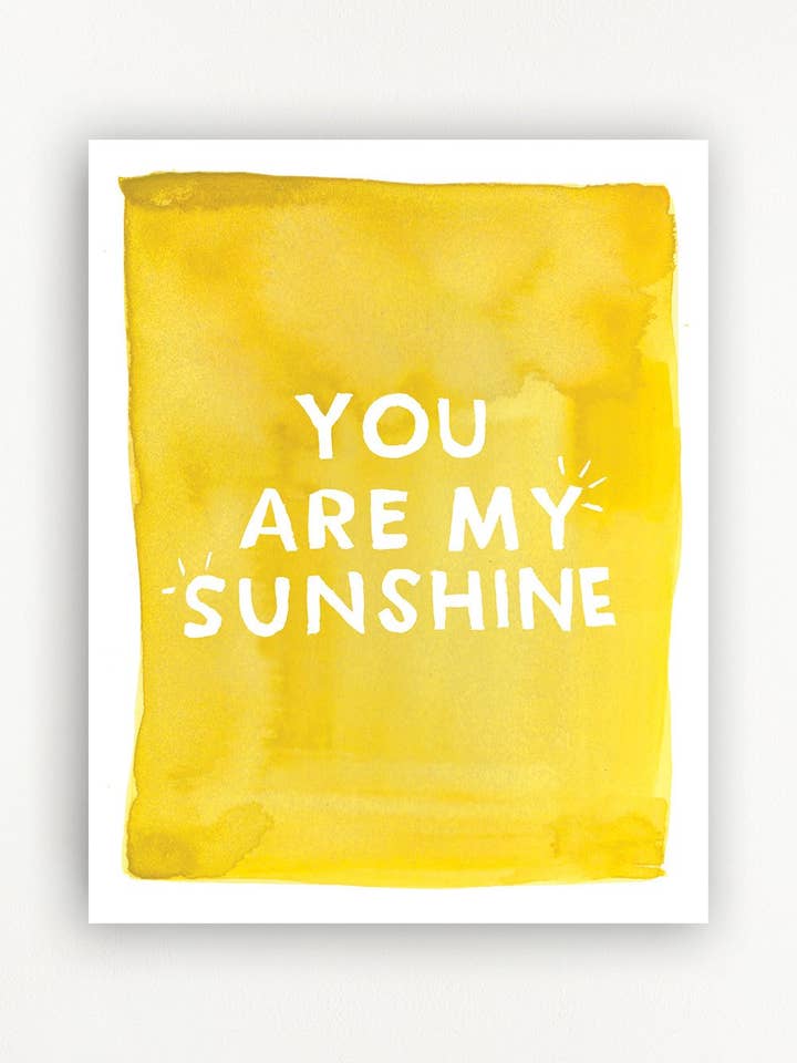 You are my Sunshine Art Print for wholesale by Clementine Kids