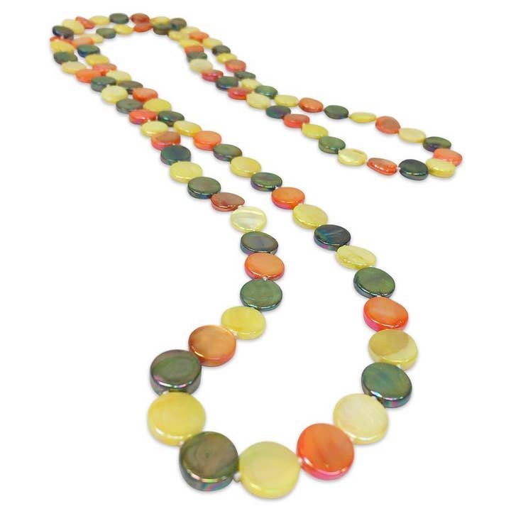 Avani Jewelry - Vendita all'ingrosso Collane di perline/perle - Collana in madreperla a doppio filo OYSTER BAY