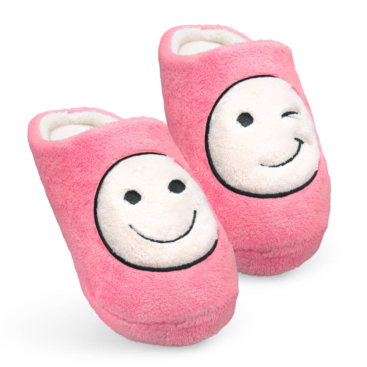 Amanda Blu - Vente Chaussons – femme - Pantoufle Winky Face rose0