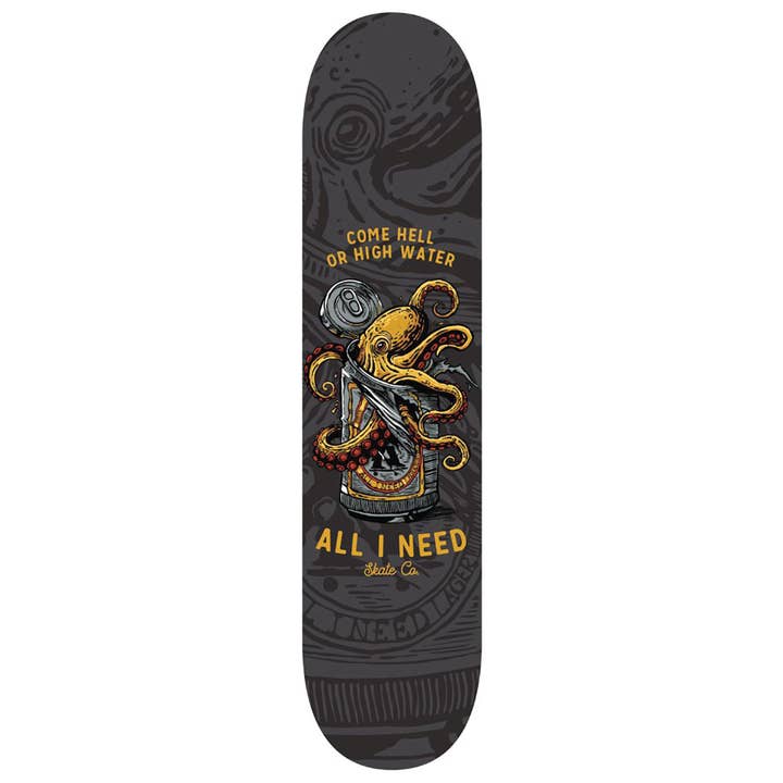 All I Need Skate Come Hell Or High-water 8,25" för wholesale av Eend met een T Dist.