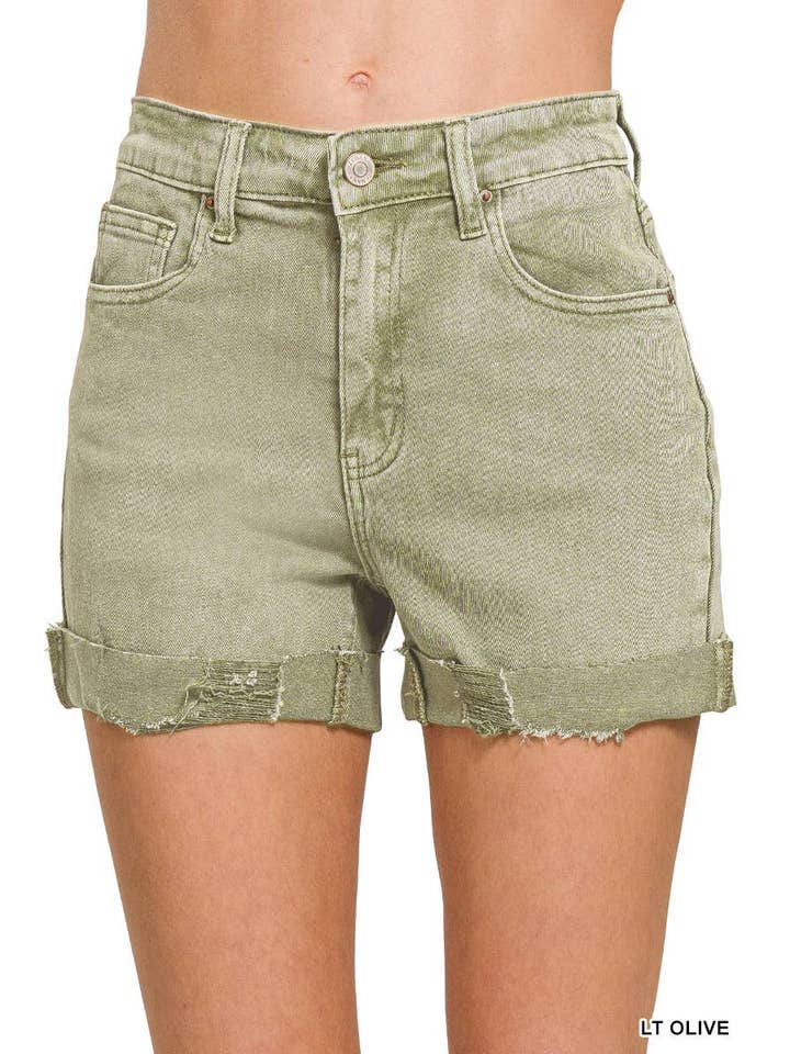 Vanilla Monkey - Wholesale Korte broeken - Dames - Korte broek met 5 zakken en manchetten3