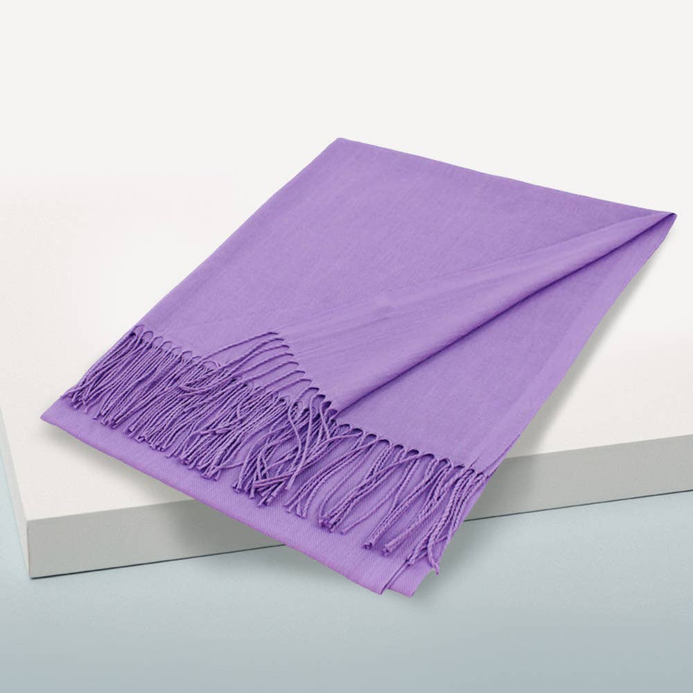 Sensibling Corp. - Vente Écharpe – femme - Écharpe châle unie en pashmina25