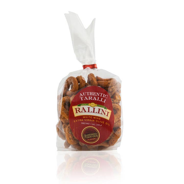 Wholesale Sundried Tomato Taralli Bag (16 Units/Case) for wholesale by Rallini