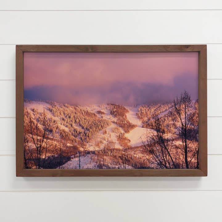 Steamboat Springs at Dusk - Arte em tela de paisagem de montanha por atacado de Hangout Home