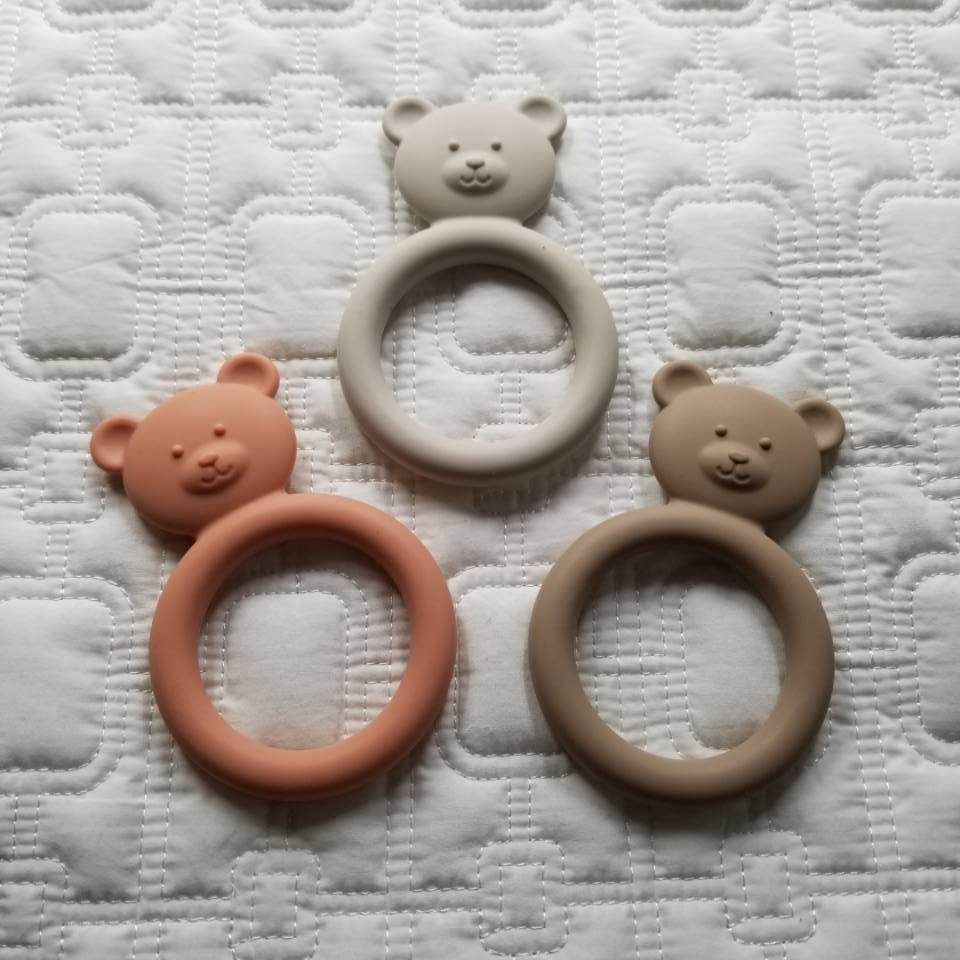 D & C TOYS - Wholesale Teether (Not Clip-On) - Baby - Silicone Teething Ring: Bear3