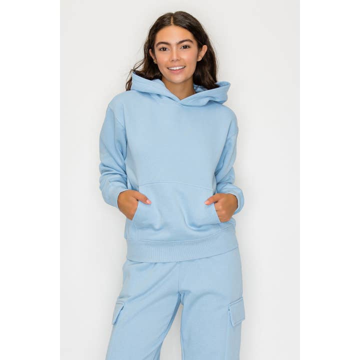 UP CLOTHING - Wholesale Sweatshirt - Women's - Pullover Fleece Hoodie Sweatshirt Kangaroo Pockets11