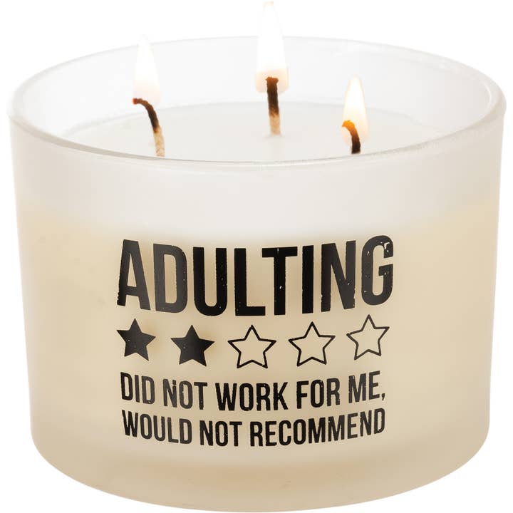 Primitives by Kathy - Wholesale Jar/Filled Candle - Adulting Did Not Work For Me Candle