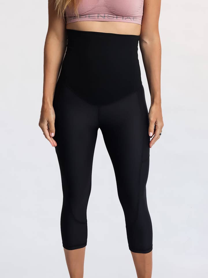 Maternity Leggings with Pockets Black for wholesale by Cadenshae