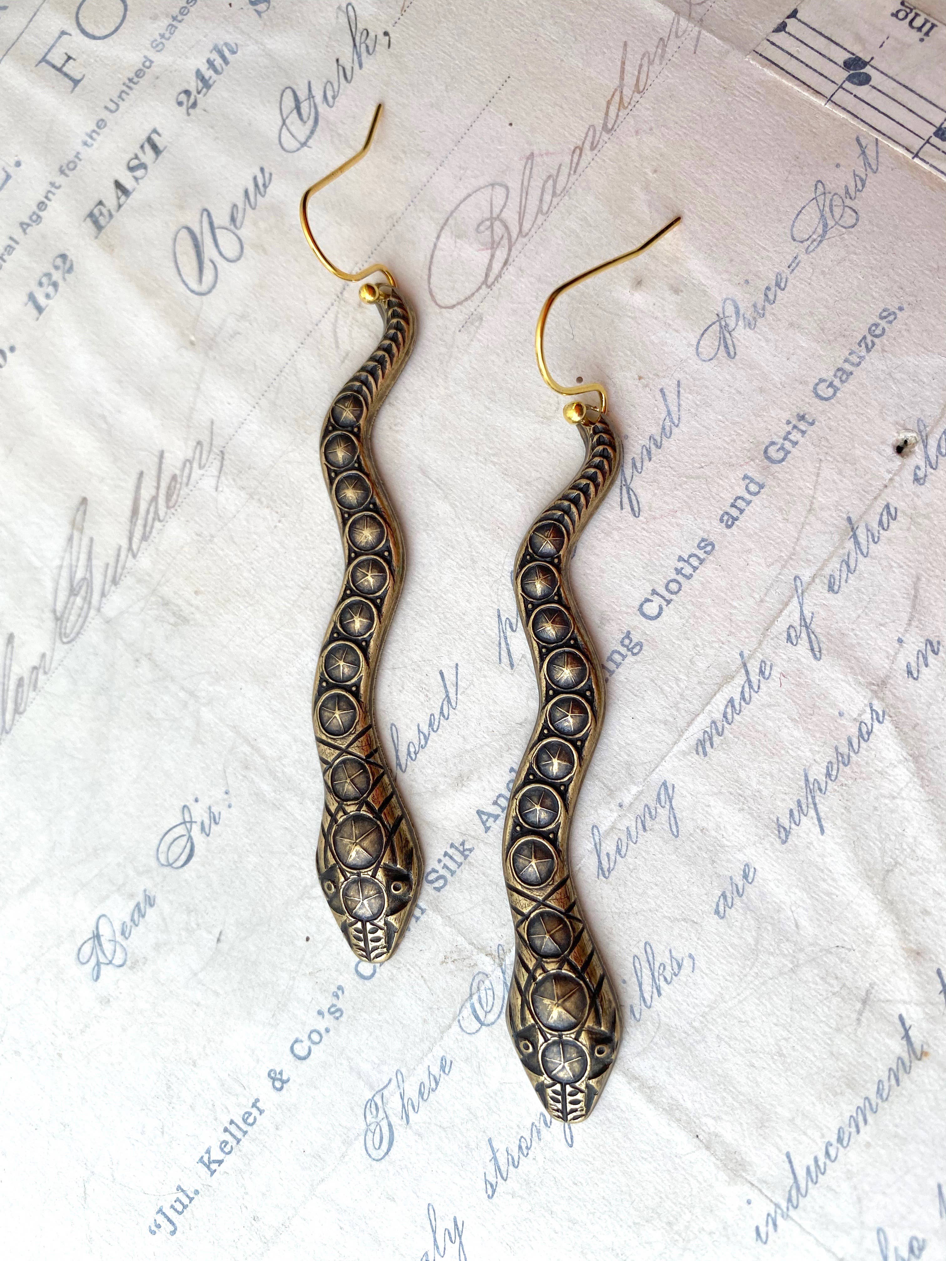 Red Truck Designs - Wholesale Dangle Earrings - Snake Charmer Earrings Reptile Serpent4