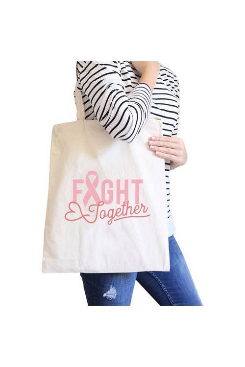 365 In Love – wholesale Tote bag – Women's – Fight Together Breast Cancer Awareness Canvas Bag1