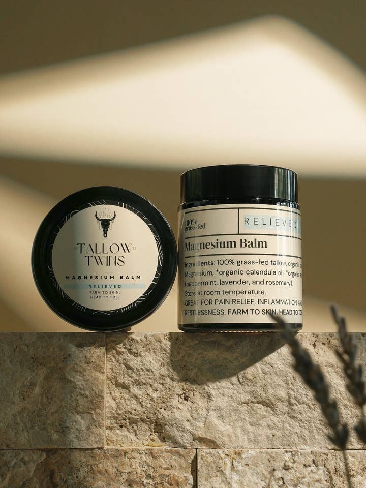 Magnesium Balm for wholesale by Tallow Twins Inc