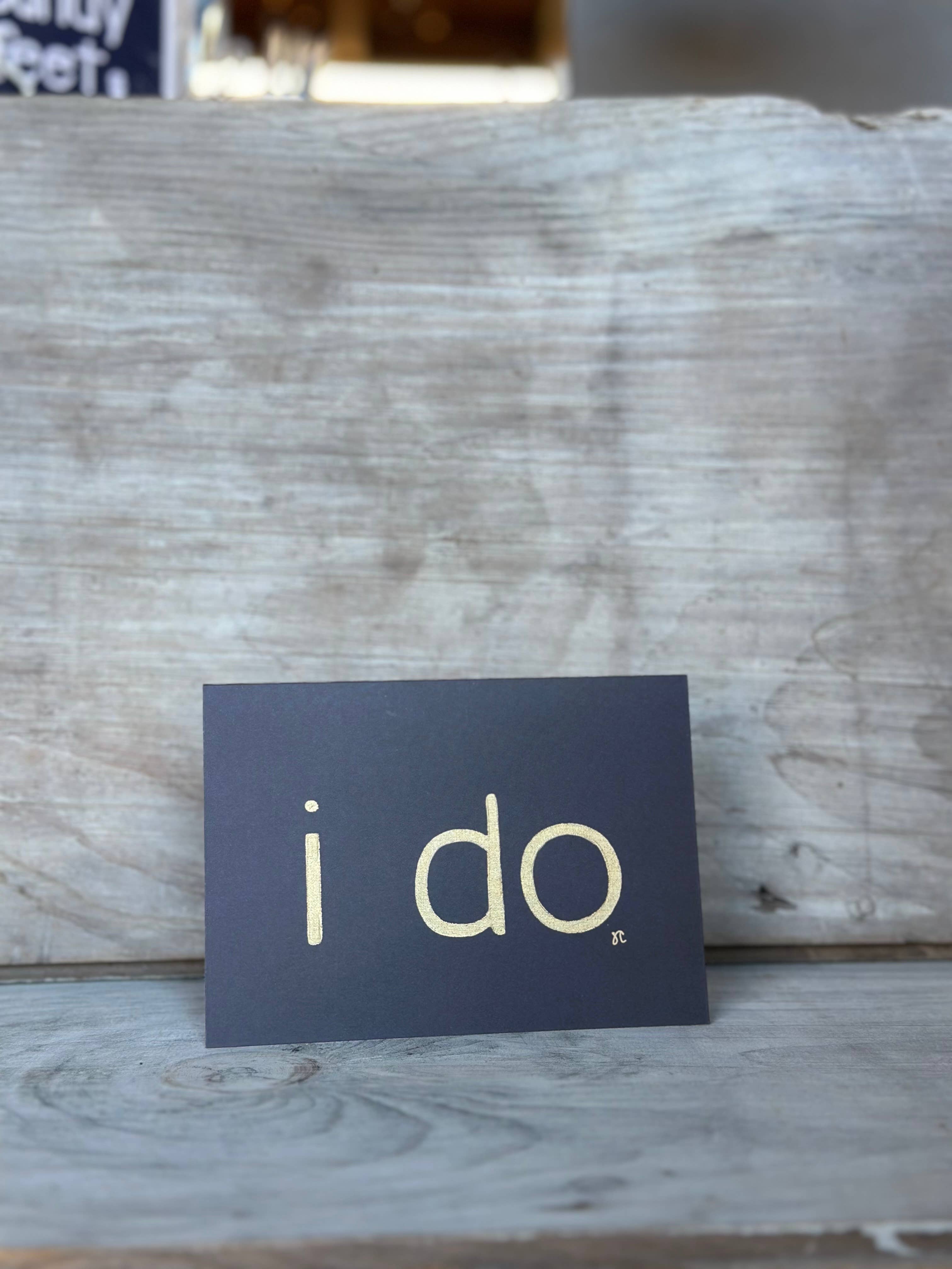 Citrus Daisy - Wholesale Wedding Card - I Do Card3