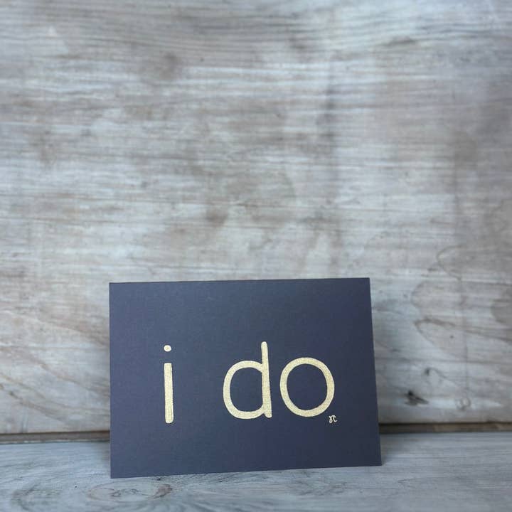 Citrus Daisy - Wholesale Wedding Card - I Do Card3