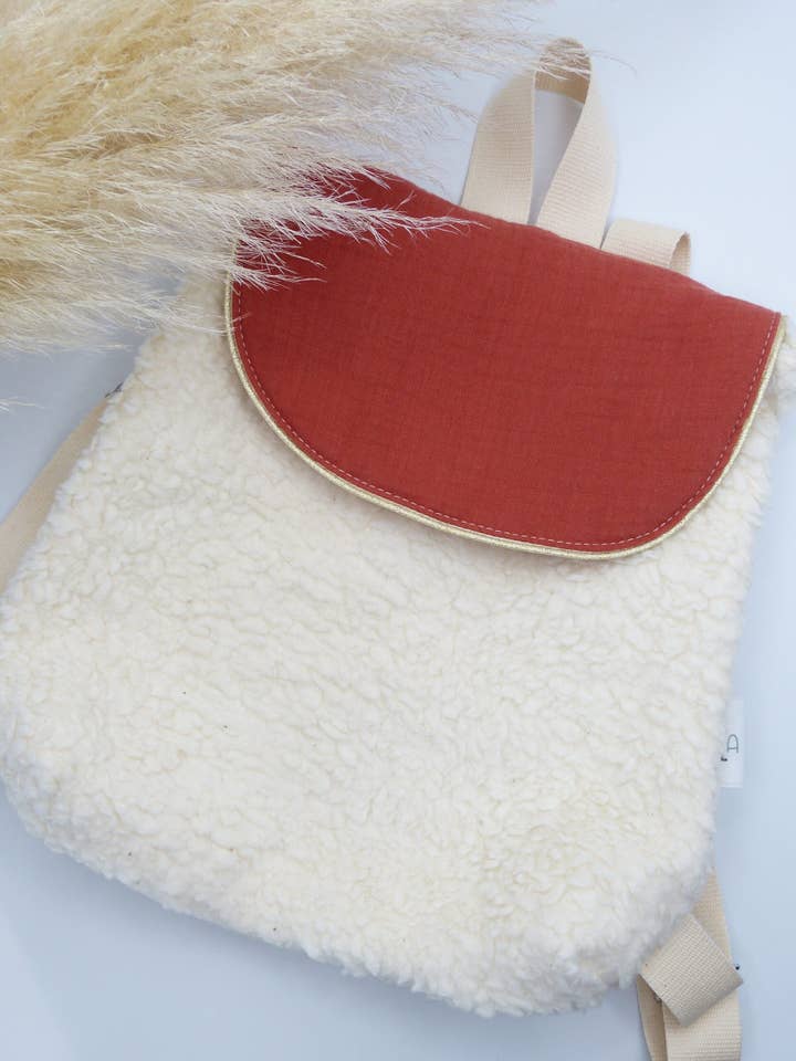 Organic Cotton Backpack - Terracotta for wholesale by Tijala