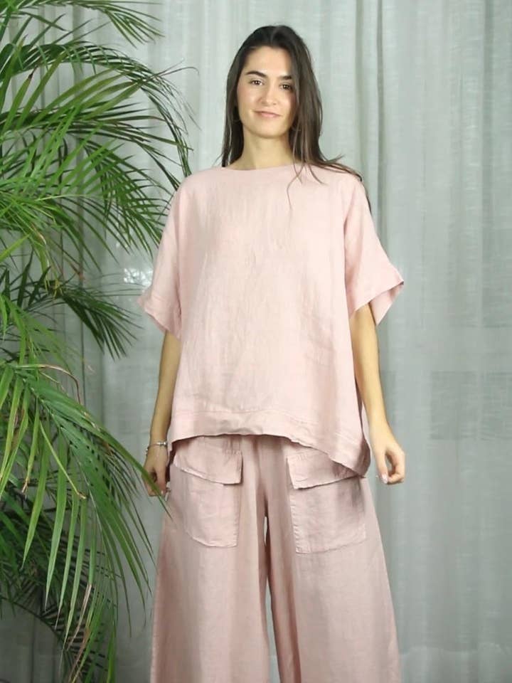 Linen & More - Wholesale Blouse - Women's - REF 17831 100% LINEN BLOUSE