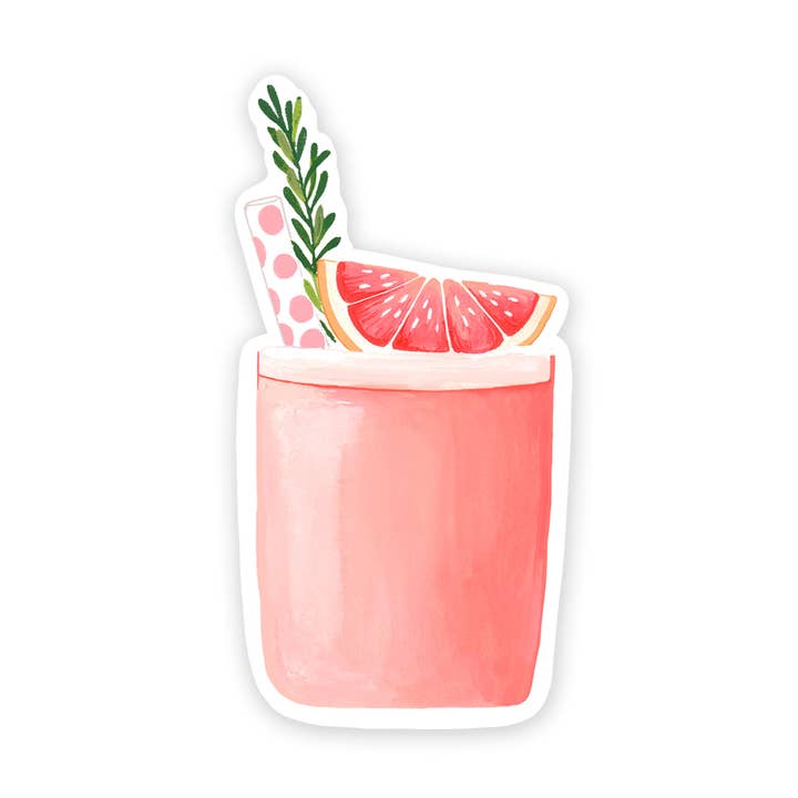 Isabella MG - Wholesale Sticker - Pink Grapefruit Cocktail Sticker0