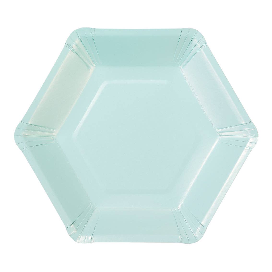 Talking Tables USA - Wholesale Disposable Plate - Pastel Hexagonal Plates - 12 Pack | Party Plates |11
