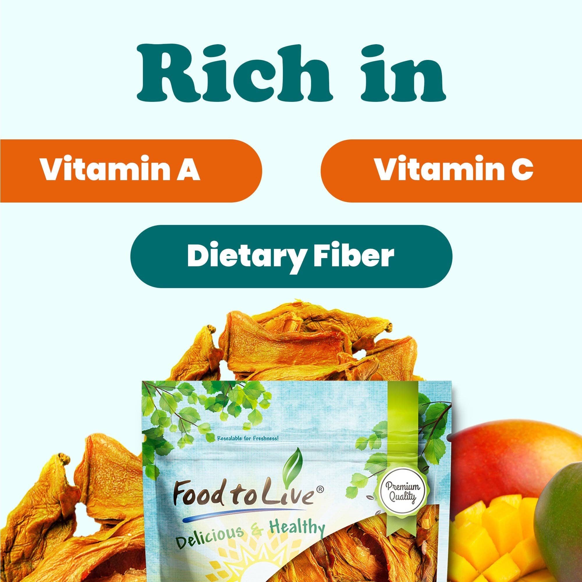 Food To Live - Wholesale Dried/Dehydrated Fruit - Dried Mango Strips – No Sugar Added. Vegan, Kosher, Bulk – by Food to Live5