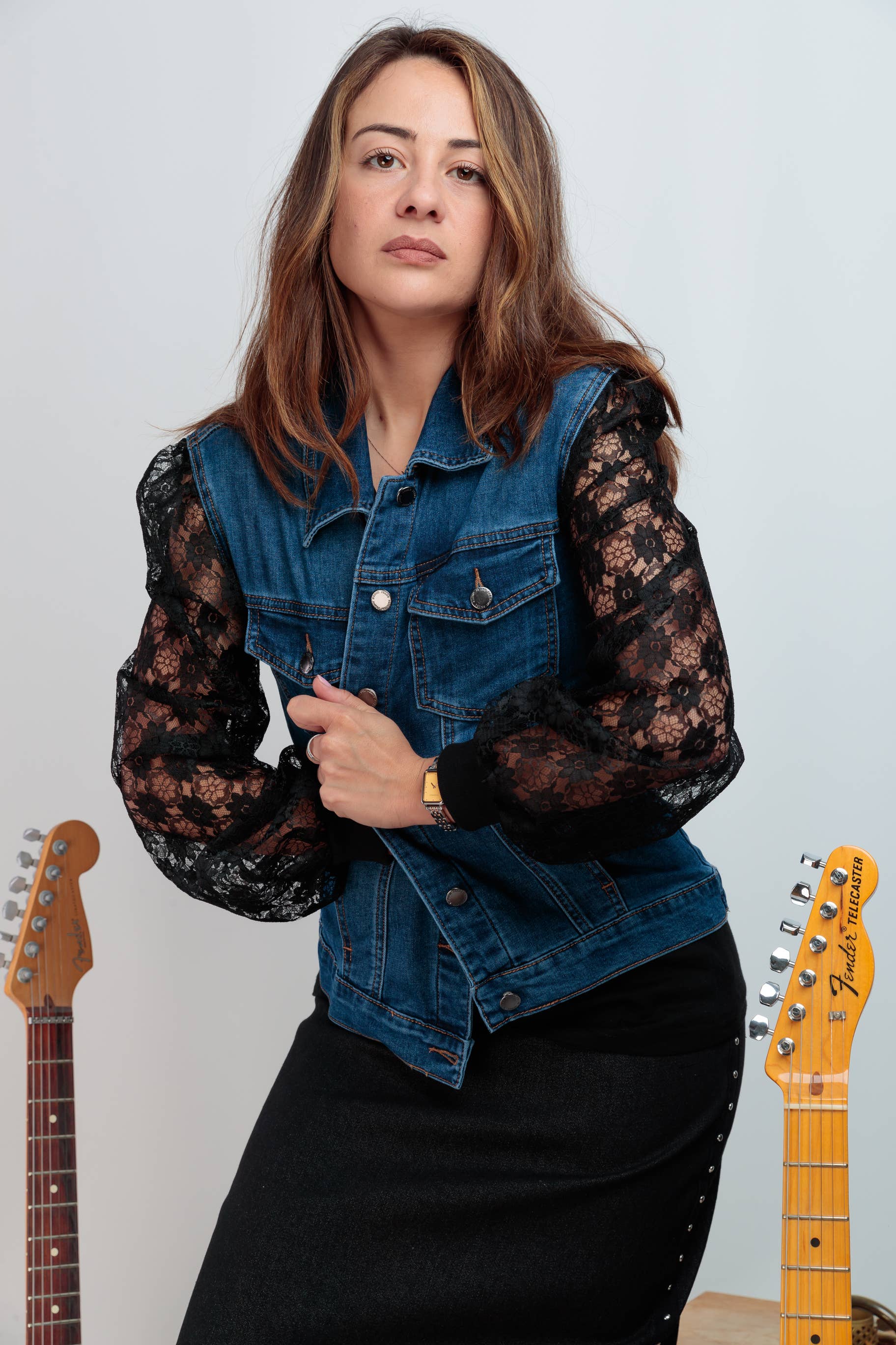 Chill&Buy - Wholesale Denim Jacket - Women's - Skull Festival Women's Denim Jacket3