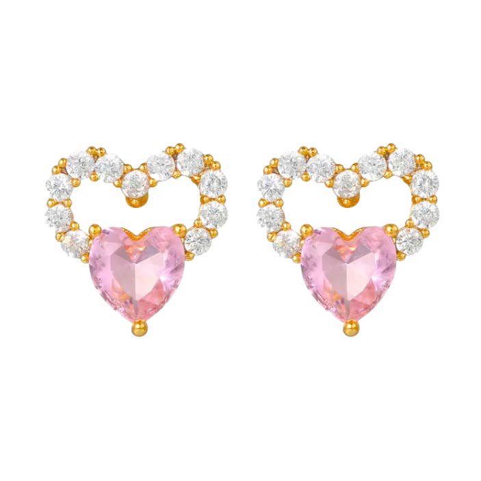 Orecchini a bottone True Heart per la vendita all'ingrosso da parte di Rosies