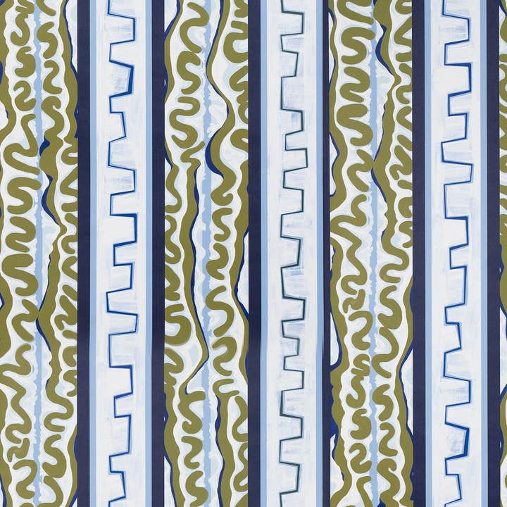 Backdrop – Großhandel Tapete – EIN ABEND IN DER OPER - TIEFBLAU UND OLIV3