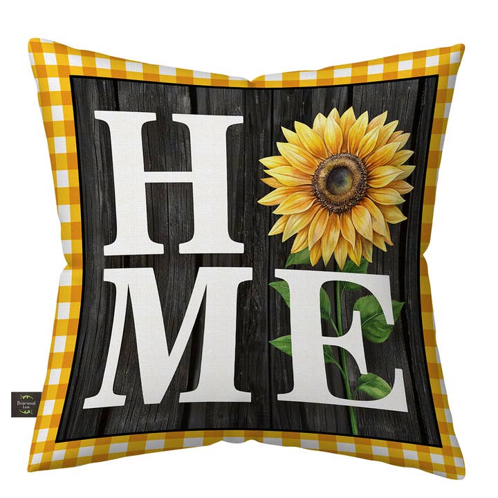 Sunflower Home Indoor/Outdoor Pillow for wholesale by Briarwood Lane