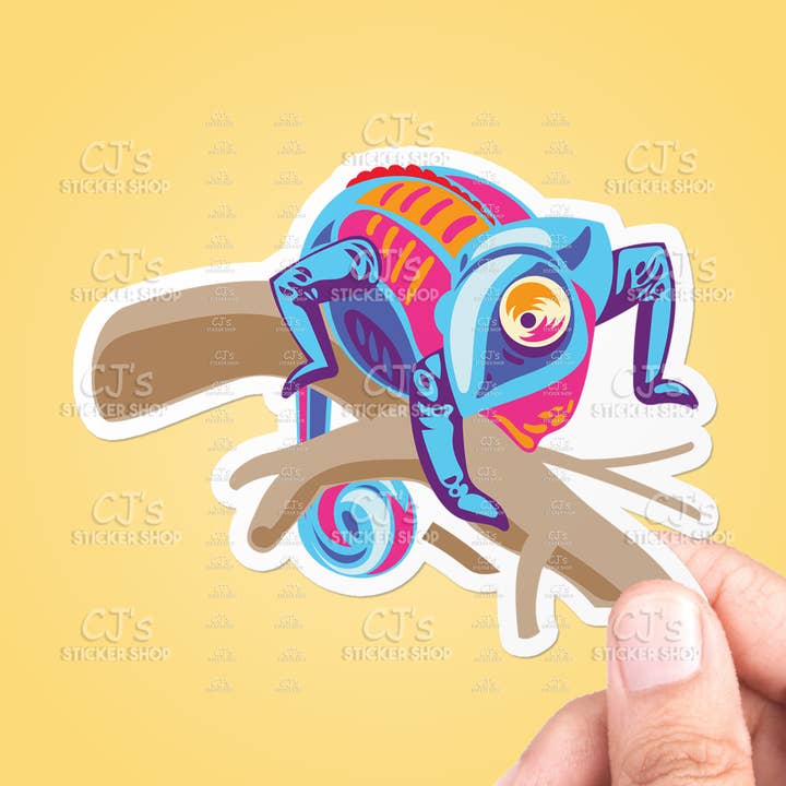 Chameleon #2 Sticker Vinyl Decal for wholesale by CJ's Sticker Shop