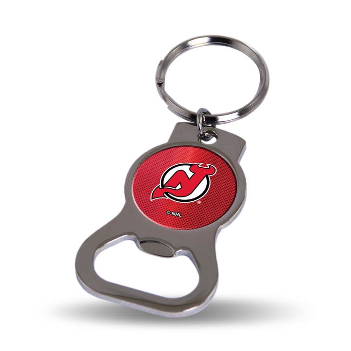 Rico Industries - Wholesale Keychain - Unisex - NHL Hockey New Jersey Devils Bottle Opener Key Chain