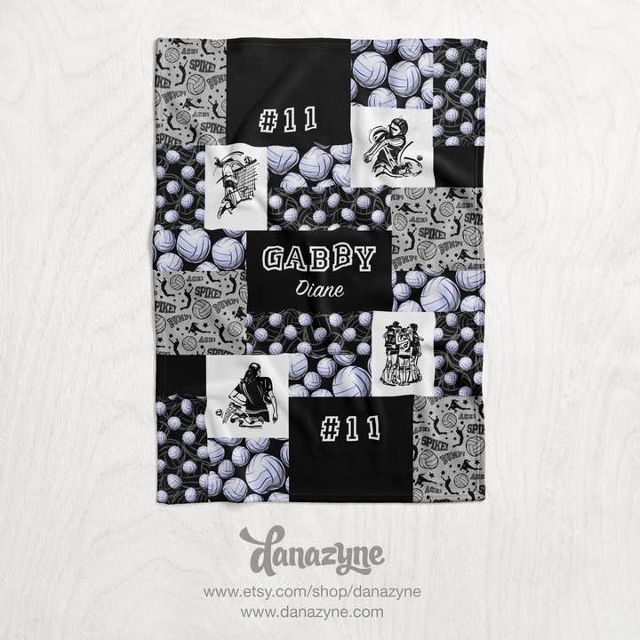 Coperta da pallavolo personalizzata per ragazza - Progettala tu stesso per la vendita all'ingrosso da parte di Danazyne