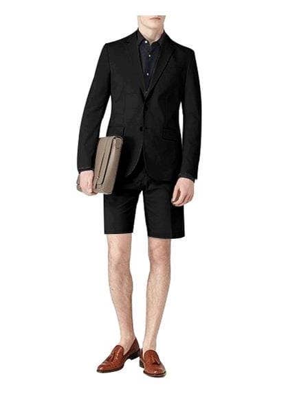 Ensemble court deux pièces pour homme - Costume noir pour la vente par Alberto Nardoni