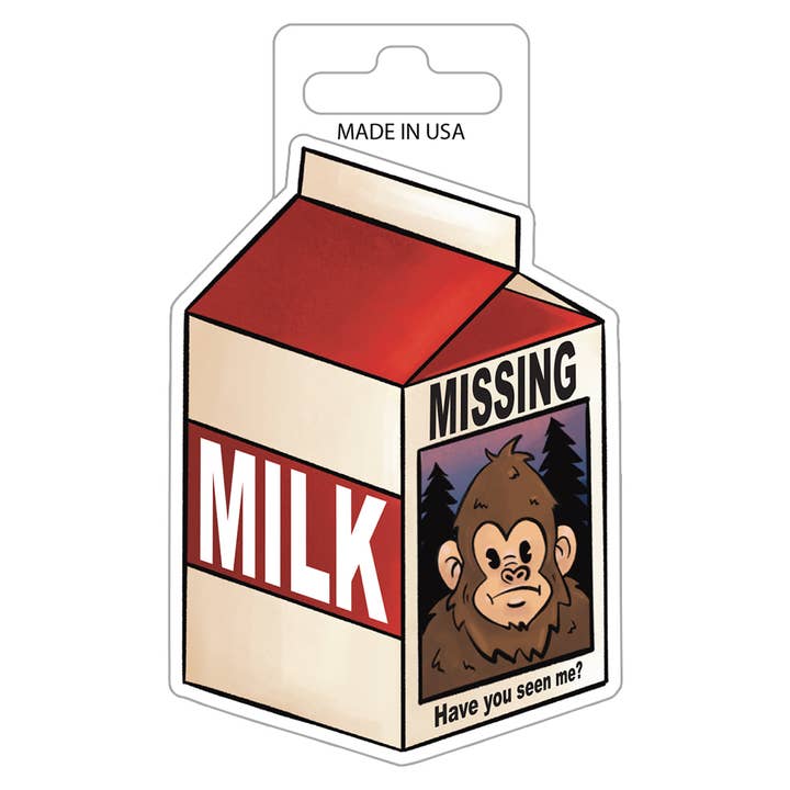 Sticker - Vermiste Bigfoot (set van 6) 6 mil vinyl voor wholesale door Desperate Enterprises